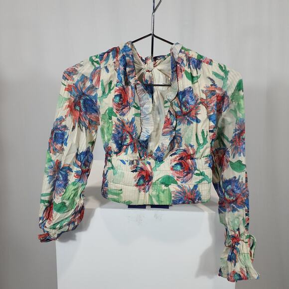 Anthropologie Floral Blouse - Multicolor - Picture 2 of 6